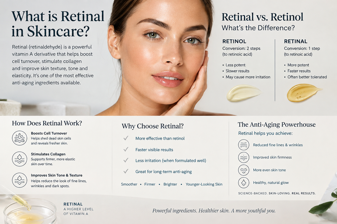 ¿Qué es el retinal y para qué sirve en skincare?