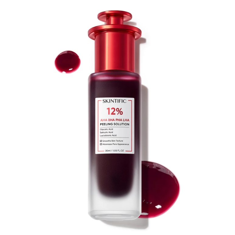 SÉRUM DE EXFOLIANTE CON AHA, BHA, PHA y LHA al 12%